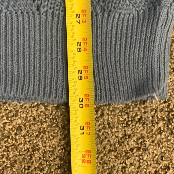 K.Jordan Colorblock Sweater Women Size 3X Wool Blend Open Knit Long Sleeve - Picture 8 of 9